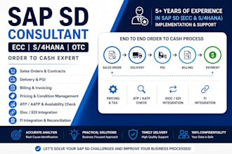 be your sap sd consultant for ecc and s4hana