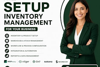 setup mrpeasy vtiger cin7 katana secondcrm erp zoho fishbowl sumtracker