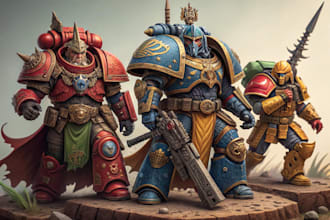 paint your warhammer and game miniatures with style