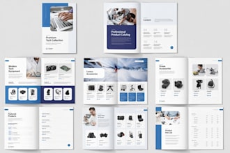 design product catalog brochure lookbook booklet and magazines for marketing