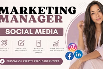 manage instagram or linkedin and create professional content
