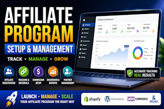 set up and manage your affiliate program and tracking