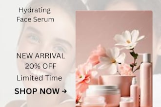 design beauty and skincare social media posts