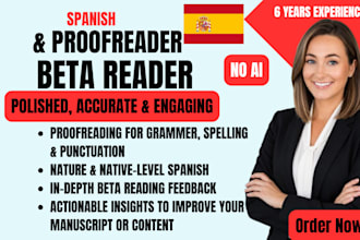 genuinely beta read your book with a quick delivery