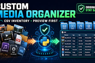 build a custom media organizer and CSV inventory tool
