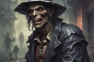 write a supernatural horror fantasy short story