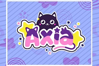 design a kawaii cartoon mascot cute logo for your brand