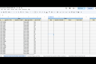 create an inventory management system and tracker in excel