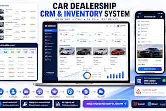 build car dealership CRM and inventory management system