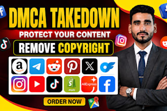 takedown remove,delete copyright,harassing,leaked content fb,yt,ig,tiktok x dmca