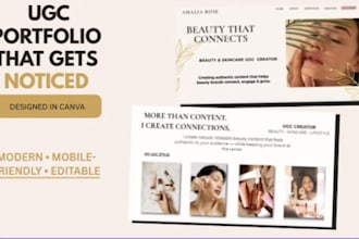 design a canva ugc portfolio website