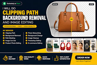 do professional clipping path,image editing