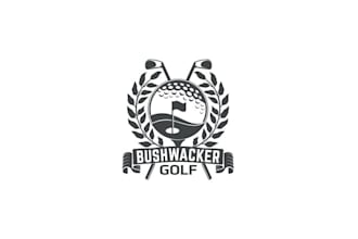 design bushwacker golf company logo