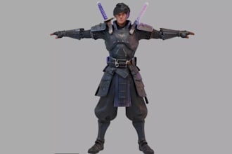 tripo ai 3d avatar, armor design,unity vrm,roblox character,virtual tutor,xgen3d