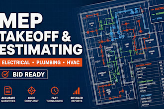 do mep takeoff and construction estimation for electrical, plumbing, and hvac