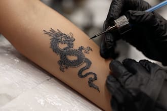 unique blackwork tattoo design for your next ink