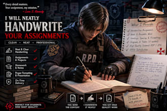 do your handwritten assignment work