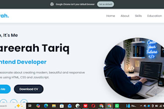 create a responsive website using HTML CSS and javascript