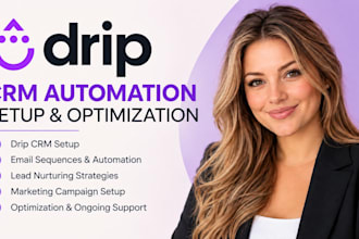 setup drip CRM automation drip email sequences lead nurturing marketing campaign