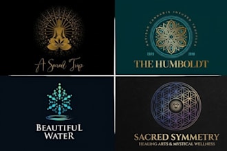 do sacred geometry spiritual healing mystical logo design