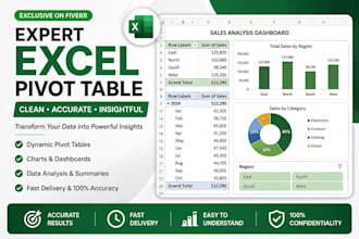 excel pivot table and data analysis services