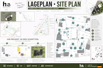 einen lageplan und grundstücksplan erstellen
