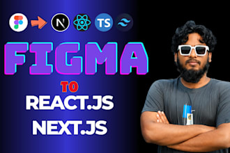 convert figma design to react nextjs tailwind css website