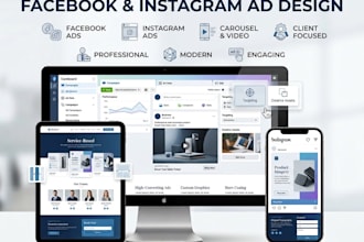design professional facebook and instagram ad creatives