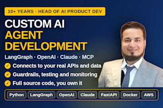 build ai agent, ai automation, ai chatbot and llm integration