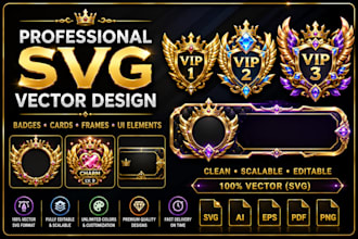 design professional custom svg vector graphics