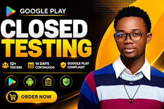 do google play closed testing with 12 testers for 14 days