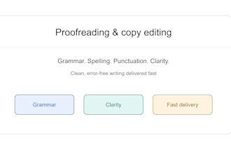 proofread and edit your content for grammar and clarity