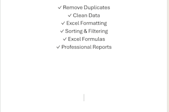 clean and format your excel spreadsheet