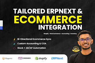 integrate erpnext with shopify or woocommerce for seamless sync