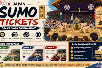 purchase sumo tickets, concert tickets, and event tickets in japan