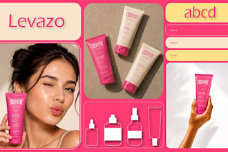 design luxury cosmetic logo and beauty brand identity
