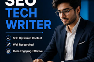 write SEO tech blogs, articles and website content that rank