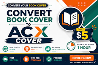 convert your book cover to acx audiobook cover