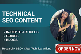 write technical SEO content and indepth articles