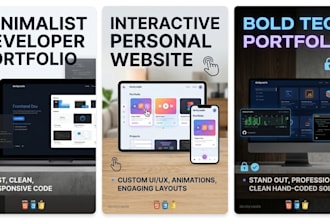 build a modern developer portfolio or personal website
