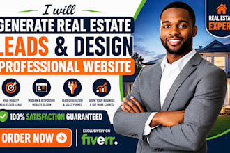 generate real estate leads and design a professional real estate website