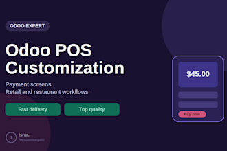 customize your odoo pos workflow and payment screens