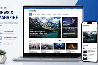 create a blog, news and magazine wordpress website