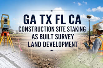 do georgia texas florida new jersey site plan land construction as built survey