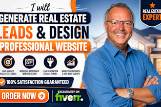 generate real estate leads and design a professional real estate website