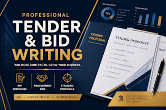write professional tender responses, bid proposals and procurement documents