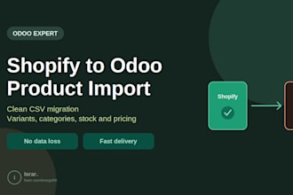 import shopify products into odoo using clean CSV data