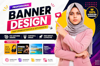 design bold and premium promotional sale banners for your business
