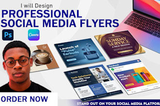 design professional social media flyers
