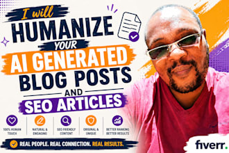 humanize your ai generated blog posts and SEO articles